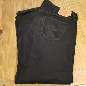 Men's Levi's 501 Straight Leg Black Jeans